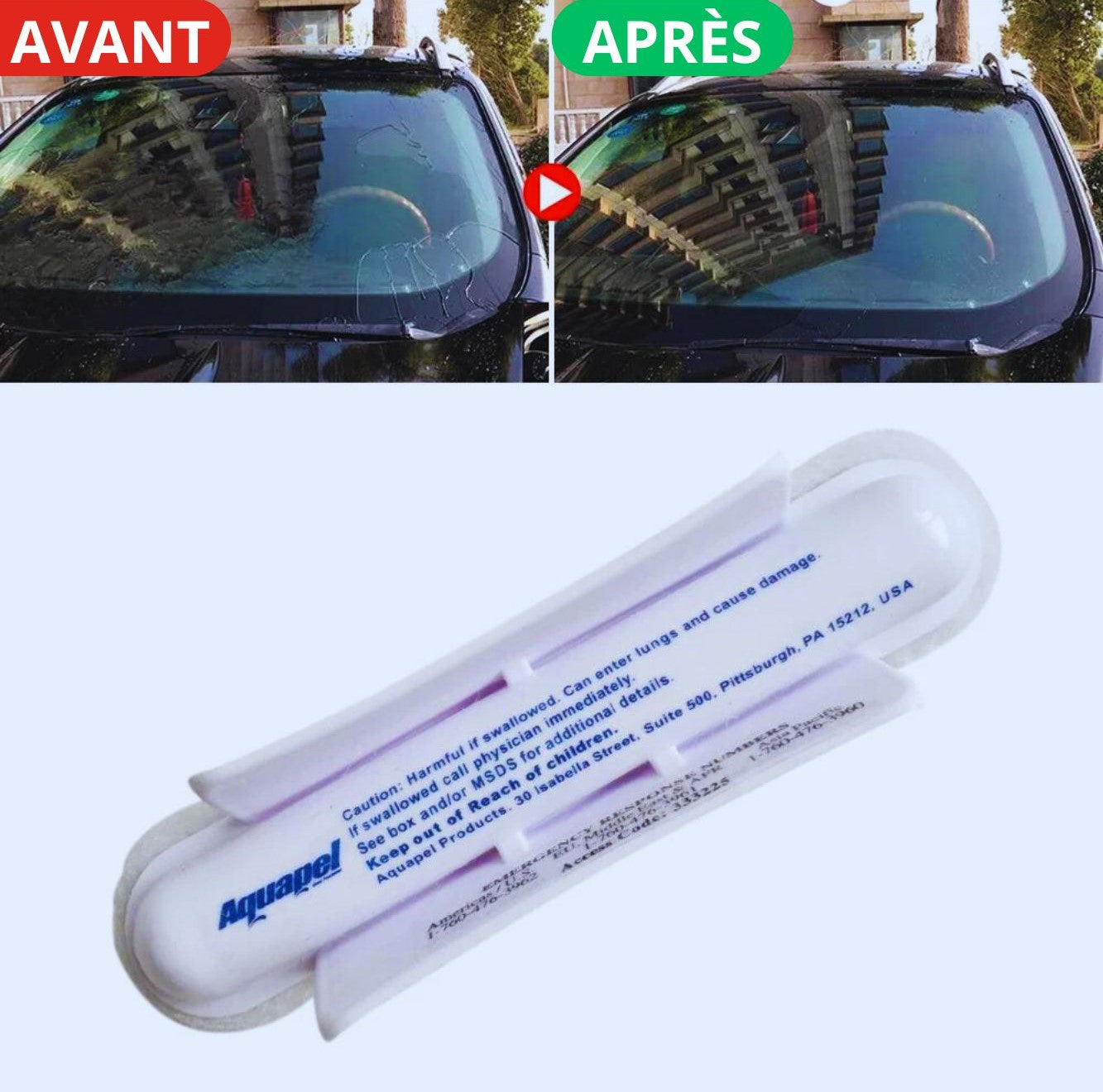 AKUAPEL™-TRAITEMENT DÉPERLANT DE VERRE HYDROFUGE